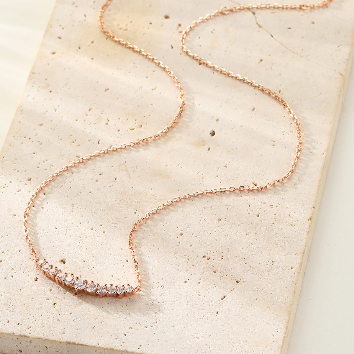 Tennis Glow Halskette aus Sterlingsilber